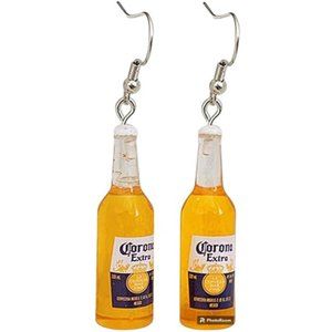 New cute Corona beer bottle earrings